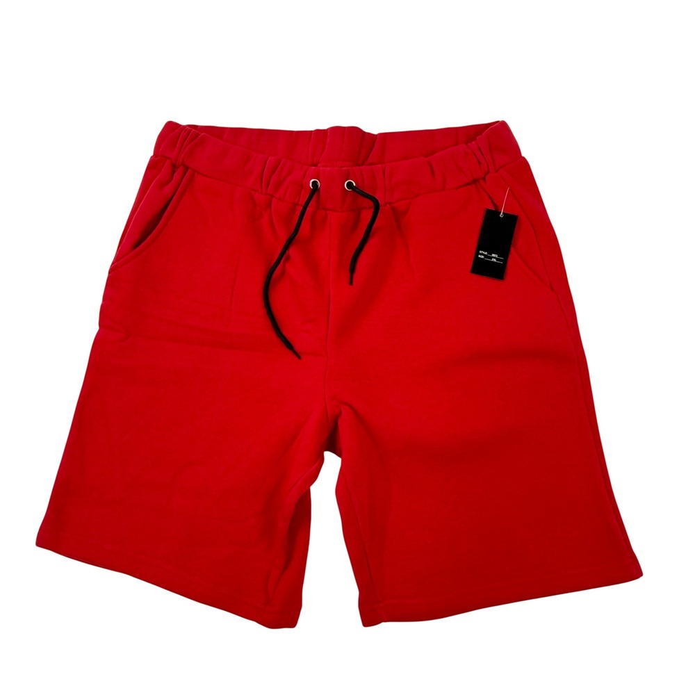Arthur Beale Mens Red Sweat Shorts Elastic Drawstring Pockets Size 2XL NWT